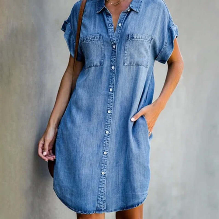 Vanessa - Stylish Denim Dress