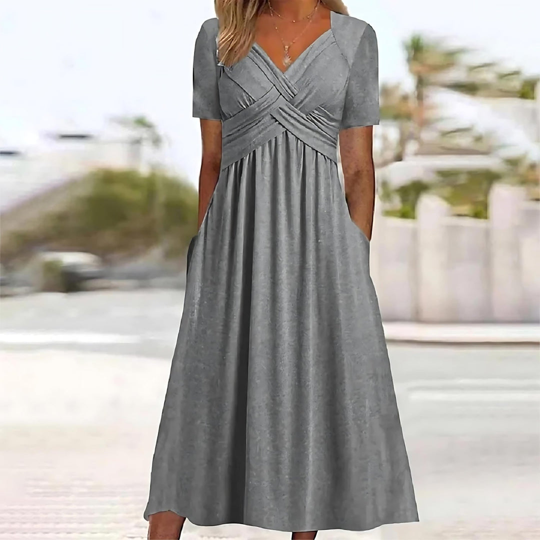 Janessa - Elegant Midi Dress