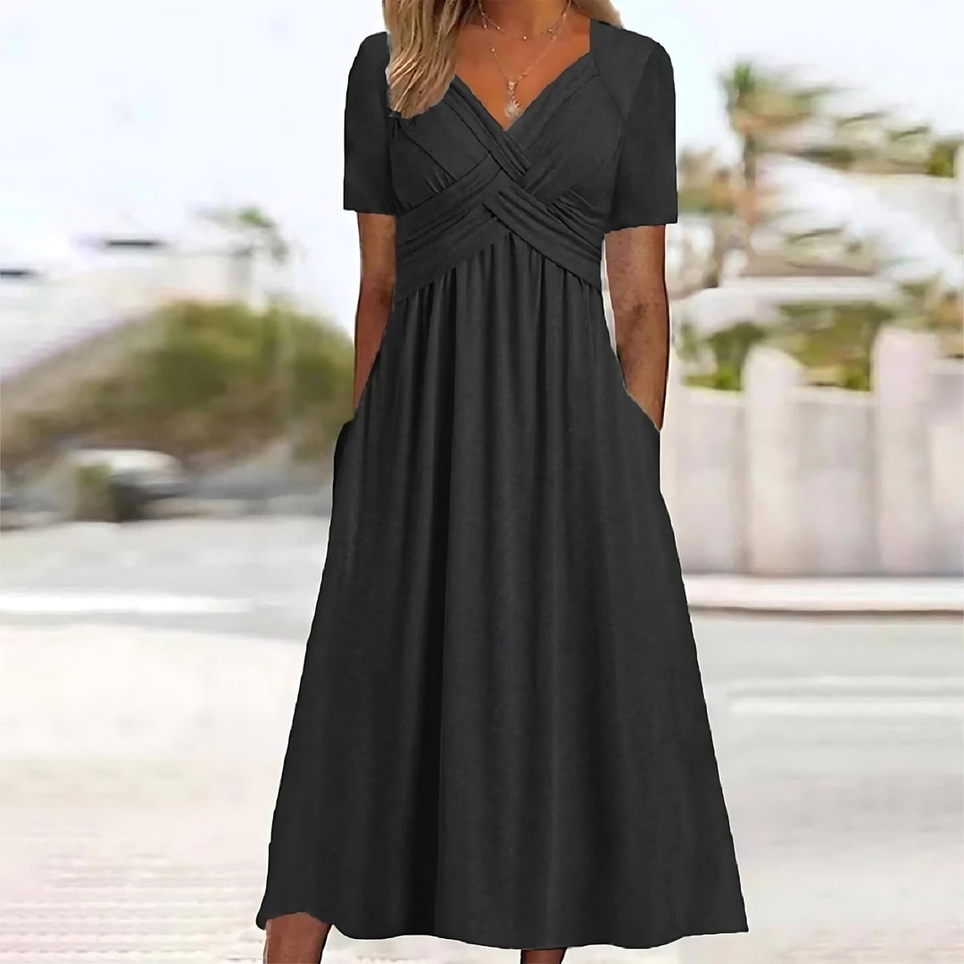 Janessa - Elegant Midi Dress