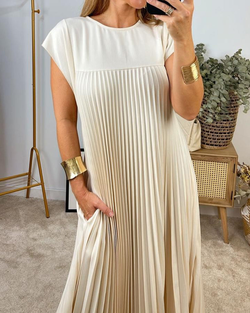 Angel - Pleated Maxi Dress