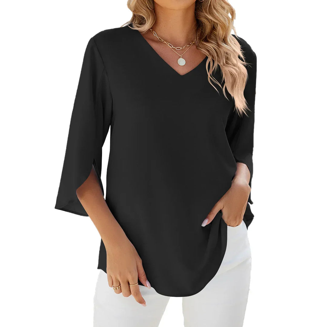 Serena - Breezy V-Neck Blouse