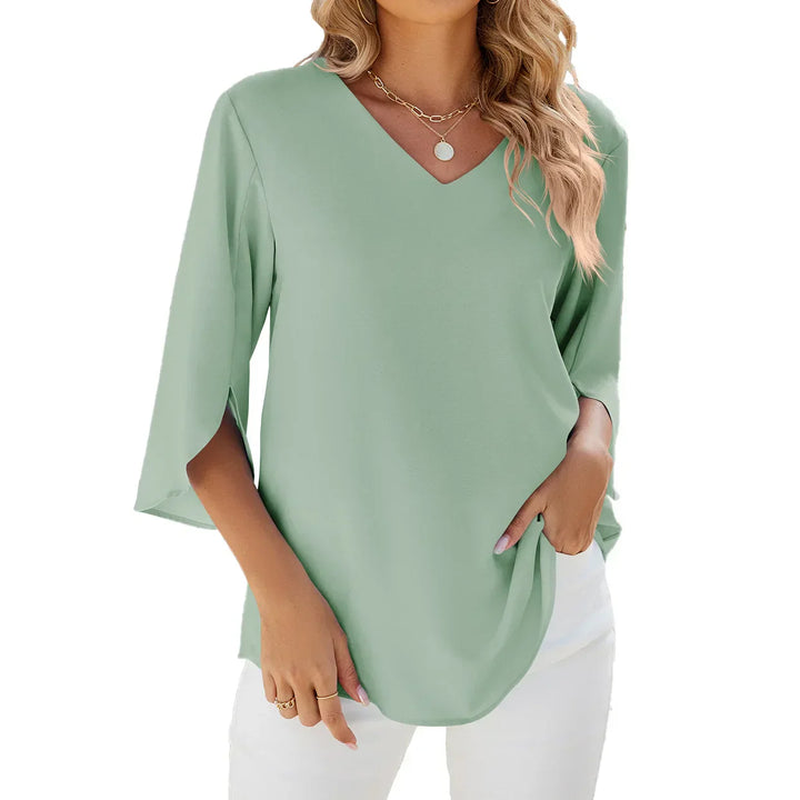 Serena - Breezy V-Neck Blouse