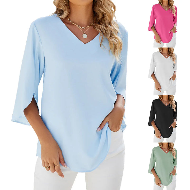 Serena - Breezy V-Neck Blouse